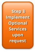 Step 3 Implement Optional Services upon request